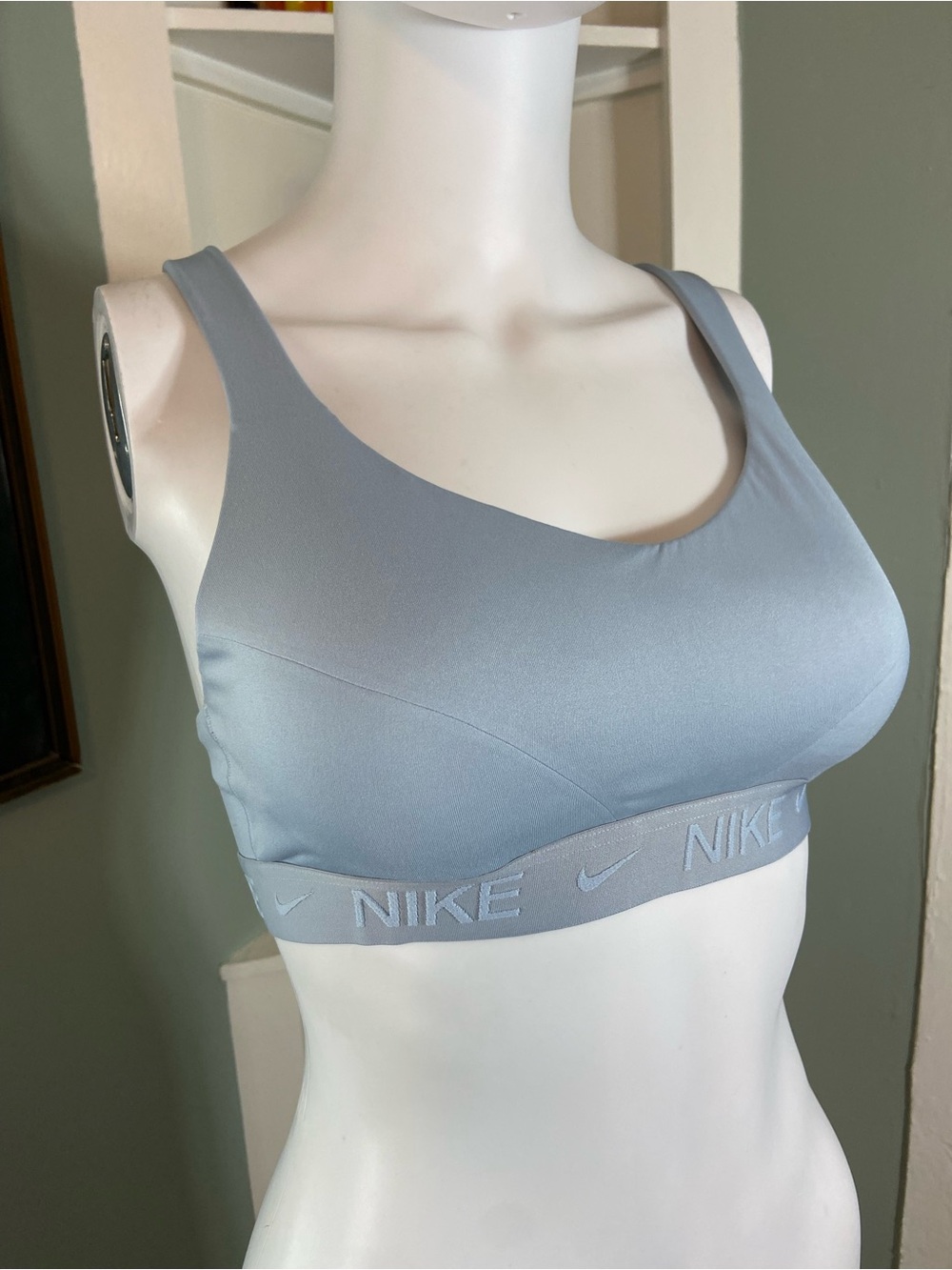 Nike Indy High Impact Support Sports Bra Padded Running Small S Blue Dri-Fit